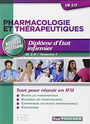 Pharmacologie et thérapeutiques, UE 2.11, semestre 1