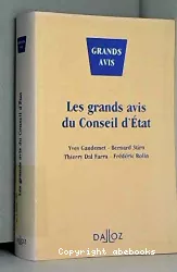 Les grands avis du Conseil d'Etat