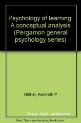 Psychology of learning : a conceptual analysis