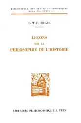 Leçons sur la philosophie de l'histoire