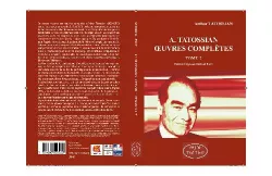 A. Tatossian. Oeuvres complètes. Tome 2. 1970-1978