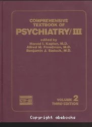 Comprehensive textbook of psychiatry- III