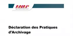 Déclaration des Pratiques d’Archivage