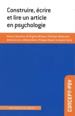 Construire, écrire et lire un article en psychologie