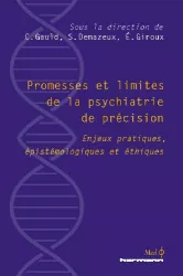 Promesses et limites de la psychiatrie de précision