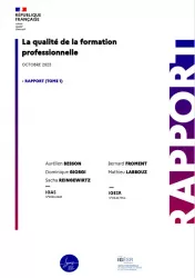 La qualité de la formation professionnelle