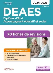 DEAES Diplôme d'Etat Accompagnant éducatif et social - 70 fiches de révisions