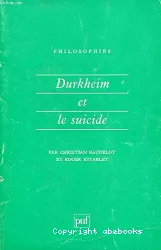 Durkheim et le suicide