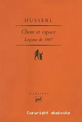 Chose et espace : leçons de 1907