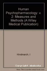 Human psychopharmacology : measures and methods, volume 2