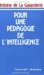 Pour une pédagogie de l'intelligence