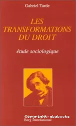 Les transformations du droit. Etude sociologique