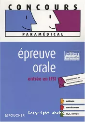 Epreuve orale : entrée en IFSI