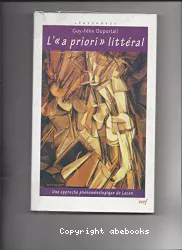 'L'a priori' littéral : une approche phénoménologique de Lacan