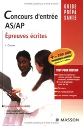 Concours d'entrée AS-AP : épreuves écrites