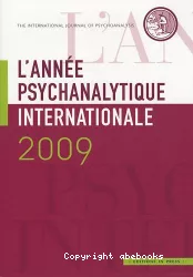 L'année psychanalytique internationale 2009