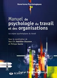Manuel de psychologie du travail et des organisations. Les enjeux psychologiques du travail