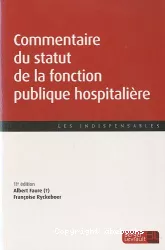 Commentaire du statut de la fonction publique hospitalière