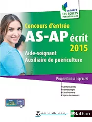 Concours d'entrée AS/AP. Epreuve écrite 2015
