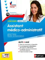Assistant médico-administratif. Concours 2022-2023