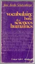 Vocabulaire de base de sciences humaines