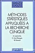 Méthodes statistiques appliquées à la recherche clinique