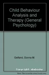 Child behavior analysis and therapy