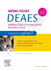 Mémo-fiches DEAES (diplôme d'État d'accompagnant éducatif et social)