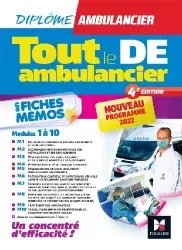 Tout le DE ambulancier en fiches mémos