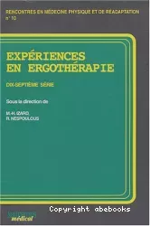 Expériences en ergothérapie : dix-septième série